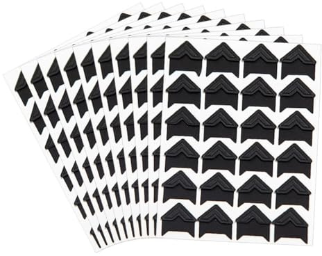 Surakey 240 Pièces Coin Photo Autocollant Noir, DIY Coins Adhesifs Photos, Album Photo Scrapbooking Autocollant, pour Le Bricolage Scrapbooking, Album Photo, Coin Album Bricolage, Journal Et Plus