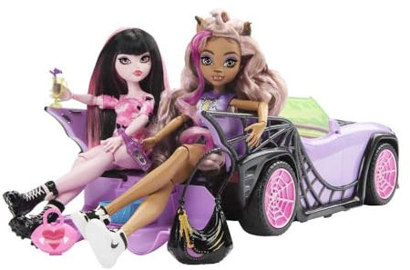 Monster High Travel Club Fahrzeugpuppe für Mädchen ab 4 Jahren, Mehrfarbig