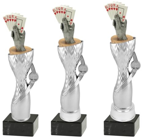 Generico Trofeo Carte Poker, Bridge, Blackjack, Burraco Personalizzato