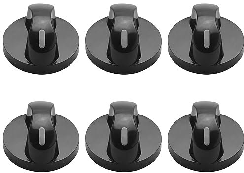 Vadillo 6X Kunststoff Kueche Gasherd Herd Backofen Steuerung Drehknopf Schwarz