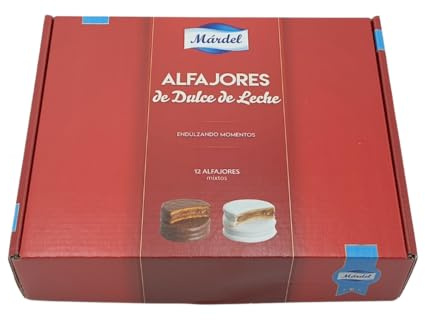 Mardel - Alfajores mixtos negros y blancos - 12 unidades -