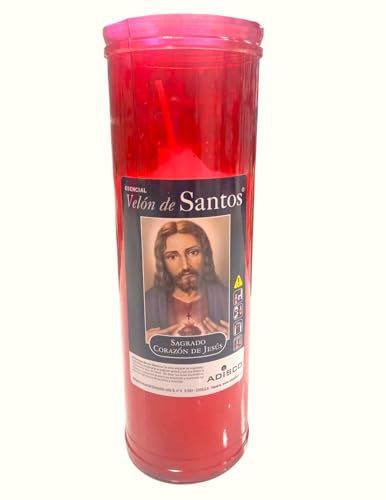 Velon SAGRADO CORAZON DE JESUS. Velón Iglesia. Salud, Bienestar y trabajo. Hecha por artesanos en España. Velon de iglesia. Velas iglesia Corazon de Jesus.
