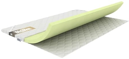 REM-Sen Matratzen Topper Memoryfoam Matratzentopper 100x200 cm Höhe 6cm Härtegrad 2 (H2) Luxusmatratze aus Sehr Weich Memoryschaum, Dreilagige Membranhülle Für Sofa, Bett, Öko-Tex Zertifiziert