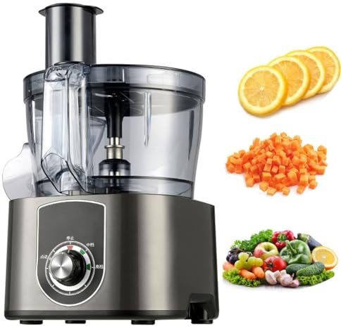Affettatrice elettrica per verdure, 2 in 1, tritatutto elettrico per verdure, affettatrice automatica per patate, cipolle, carote, cubetti di frutta, tritatutto per verdure, per uso domestico commer