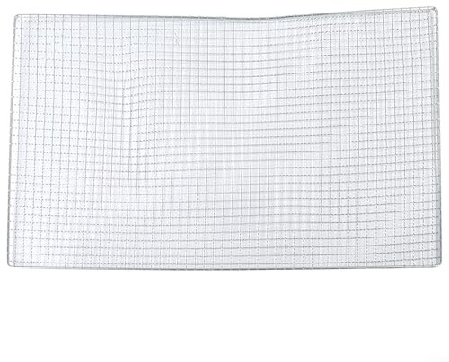 Rejilla de malla de acero inoxidable para barbacoa, camping, picnic, cocinar al aire libre (60 x 40 cm)
