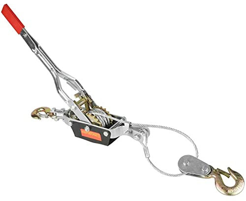 HYBMRQVD Cabrestante Manual de Alta Resistencia con Doble Gancho y Potente Sistema de extracción para maquinaria básica de ingeniería (4T)