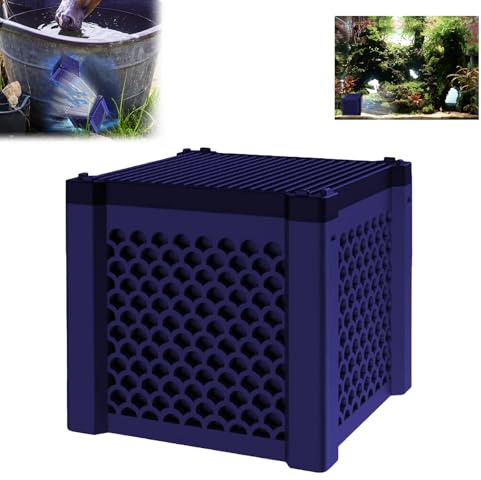 Kenmohuo Eco-Aquarium Wasserreiniger-Würfel, 2025 Aktivkohle-Filterwürfel, super starke Filtration für Aquarium, Aquarium, Pferdetrog und Teiche, wiederverwendbarer Wabenreinigerblock