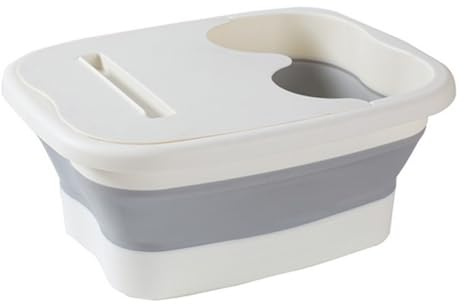 Koolenry Cubo de Masaje para Pediluvio, Lavabo Plegable, Bañera de Hidromasaje, Bañera de Pedicura, Color