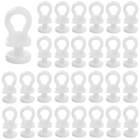 GVSS 100 Stück Gleiter für Vorhangschienen, 23 x 10 x 4 mm, Gleiter, kompatibel mit den meisten Vorhangschienen für Badezimmer, Küche und Wohnzimmer