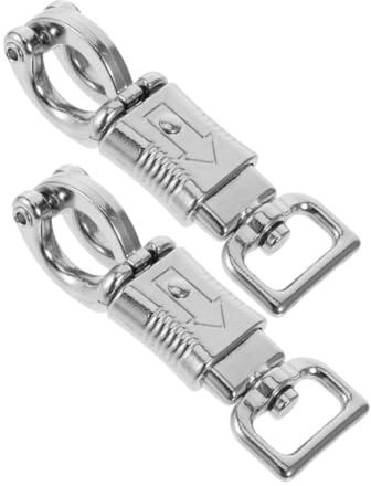 MAGICLULU 2 Stück Metall Schnellverschluss Haken für Pferdeausrüstung Robuster Equestrian Snap Hook mit Sichere Verbindung für Outdoor Reiten und Training Vielseitig und Langlebig