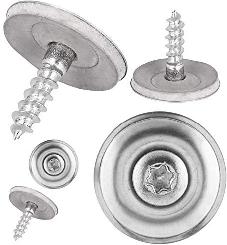 Spenglerschrauben 4,5x20 DIN 7995 TX EPDM-Dichtscheibe Torx Neopren-Gummidichtung rostfreier A2 Edelstahl 4,5 x 20 mm - 15 mm 100 Stück