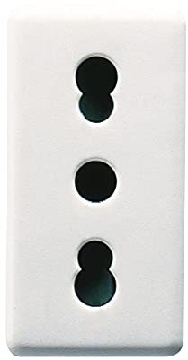 GEWISS - GW20203DY GW20203DY System Presa Frutto, 2P+T, 10/16A Bivalente, Bianco