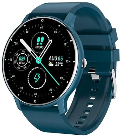 0,8cm Ultrafino Reloj Inteligente Rastreador Fitness Podómetro con Funciones Monitoreo de Frecuencia Cardíaca, Presión Arterial, Oxígeno en Sangre y Sueño, Notificación Inserción Mensaje Soporte