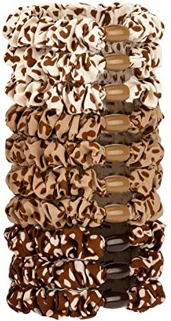 JessLab Scrunchy Haargummis, 10 Stück Seidensatin Haargummis Pferdeschwanzhalter Sanft Elastisch Keine Beschädigung Scrunchies Haarbänder Dehnbar Haarschmuck für Mädchen Frauen Damen, Farbe Sortiert