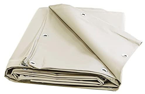 Tecplast Bâche pour Carport Ivoire 2,5x3 m Protection Solaire XP680M2CP - Garantie 15 Ans - pour abri de Voiture - Made in France