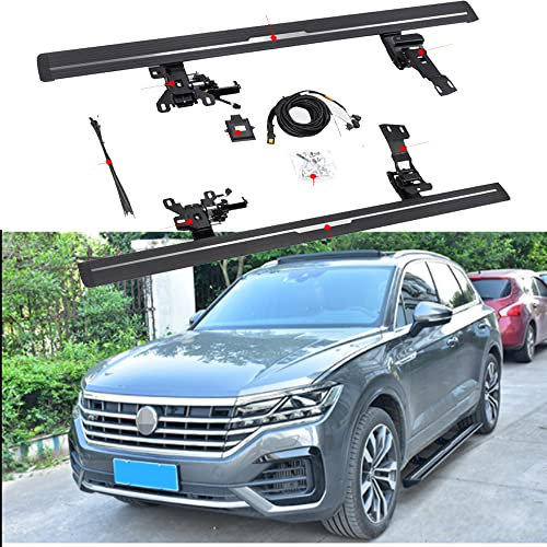 Marchepied déployable compatible avec Volkswagen Touareg 2019-2024 - 2 marchepieds électriques