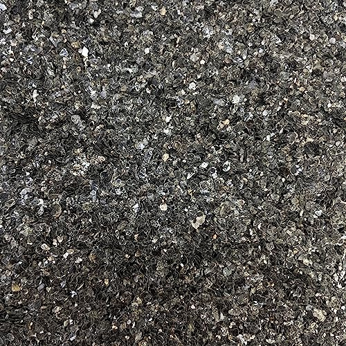 Eurosand Natur Glimmer Flocken 500g 0,1-3,0 mm Schwarz Anthrazit Glitzer Dekoration DIY Basteln