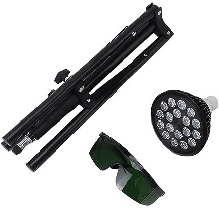 Lampe de Bronzage, Lampe de Bronzage Pliable 460nm Longueur d'onde Support Réglable pour le Corps (Prise UE)