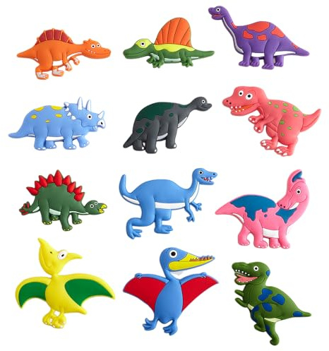 12pcs Funny Dinosaur Creative Magnets for Fridge, Durable Decorative Magnets for Home, Kitchen, School, Educational Toys, Whiteboard Presentation