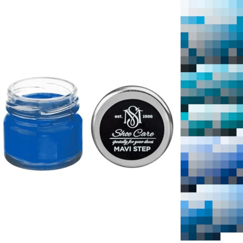 Blaue Cremefarbe für Wildleder und Nubuk – Blaue Farbcreme – Erstellen Sie individuelle Farbabstimmung durch MAVI STEP