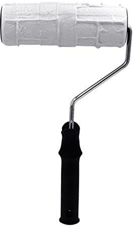 Malerwalze für Muster, 20,3 cm, Gummi, Tragbarer Prägezylinder, Stempel, dekorativer Pinsel, Imitat-Pinsel
