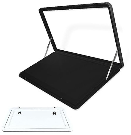 Klapptisch für Wohnmobile, Esstisch, externer Hängetisch, externer abschließbarer Wandtisch für Wohnmobile, maximale Belastung 55 Pfund (Farbe: Schwarz, Größe: 80 x 45 cm)