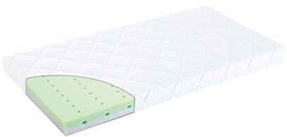 TRÄUMELAND - Babymatratze 60x120 cm Air Flow Basic | Atmungsaktive Babybettmatratze | Öko-Tex 100 Zertifiziert, hautfreundlich & allergikergeeignet | Waschbarer Baumwollbezug | Made in Austria