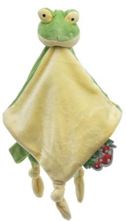 Cute Since 1999 Baby Schnuffeltuch & Kuscheltier ab 0 Monate - Schmusetuch für Junge & Mädchen - Sachen & Geschenk für Neugeborene - Tier Kuscheltuch & Schnüffeltücher - 30 x 30 cm (Frosch)