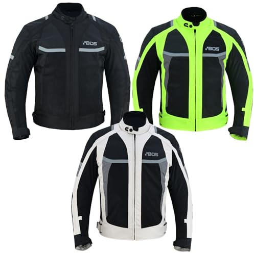 BOSmoto Motorrad Textiljacke Racing Wasserdicht Schutzjacke für Herren Sommer,Herren Motorrad Textil Jacke,Biker Motorrad Jacke Neu (DE/NL/SE/PL, Alphanumerisch, XL, Regular, Regular, BLACK)