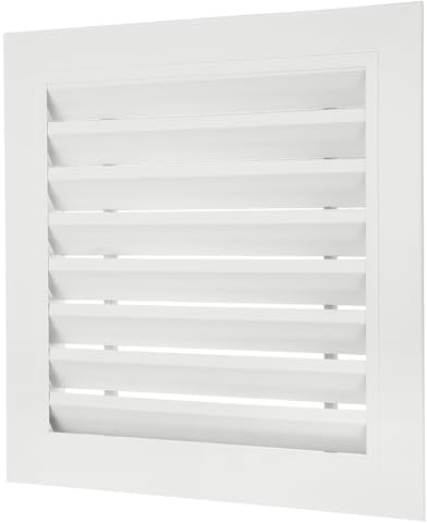 PATIKIL Rejilla De Retorno De Aluminio De 12x12 Tamaño Exterior Blanco | 13.8x13.8, Cubierta De Ventilación De Suministro De Aire Rejilla De Ventilación De Barras Lineales
