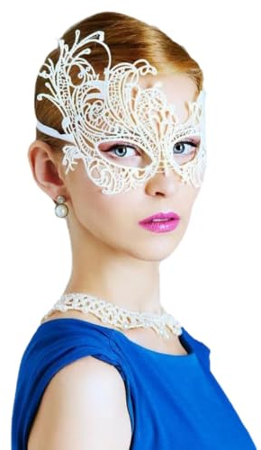 PARUPRUP Damen Venezianische Halbmasken Verdickter Spitze Maske Frauen Maskerade Gesicht Kostüm Fasching Verkleidung Zubehör Cosplay Abschlussball Karneval Augenmasken Fun Vintage Dekorationen