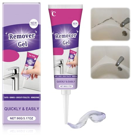 Haushalt Reinigungsgel Entferner, 90g Multifunktions-Gel für Waschmaschine & Bad, Schnellreiniger gegen Flecken und Kalk