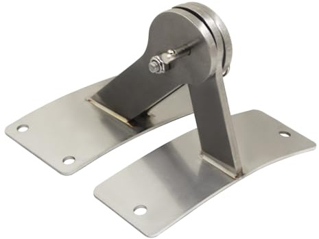 eletech Scharnier für Grill Deckel Edelstahl schwerlast Räuchertonne Grilltonne Draussen Holzkohlegrill Deckelscharnier Räucherofen Kugelgrill Scharnier für Kugelgrill Deckel (Edelstahl 304)