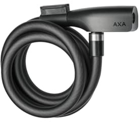 AXA Resolute 12-180 Kabelschloss – Länge 180 cm – Sichereitsstufe 5 – inkl. Halterung – Schwarz