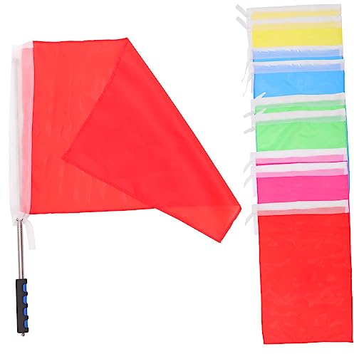iplusmile Bastoni per Bandiere Telescopici Inossidabile Resistenti e Portatili con Impugnatura Antiscivolo per Guide Turistiche e Accessori Guida Bandiere Colorate Colore Colore Casuale
