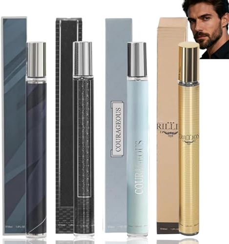 4Pcs Perfume for Men,Cologne for Men,Men's Eau De Perfume,Pheromone Perf/ume,Long Lasting Fragrance Mist f/or M/en,Mini Perf/ume,Travel Size Per/fume,Per/fume Gift Set for Him Husband Dad (4x35ml)