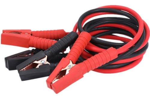 RASTKY Cavo di Emergenza, Cavo Booster di Rame 4 M per Auto, Cavi Jumper a 500A con Morsetti a Colori, Adatta a Veicoli Sotto 3,0, Costruiti per Ultimo, Isolamento Sicuro