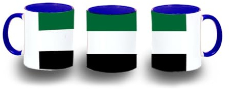 MERCHANDMANIA Taza Azul bandera de extremadura españa comunidad autonoma color mug