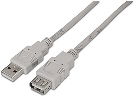 CABLE ALARGADOR USB AISENS MACHO A HEMBRA 3M BLANCO A101-0014