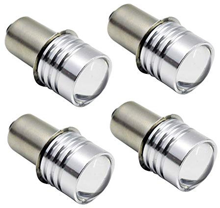 Ruiandsion P13.5S 6V Upgrade LED Flashlight Bulb Replacement for Ryobi Milwaukee DEWALT Lamp Torch Lantern Work Light Maglit Bulbs, Non-Polarity (Pack of 4)
