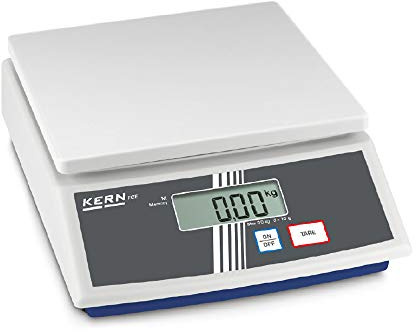 Kern Balance de table FCE 3K1N modèle FCE-N - Capacité de pesée : 3 kg - Lecture : 1 g - Reproduction : 2 g - Plateau de pesée 252 mm × 228 mm × 25 mm