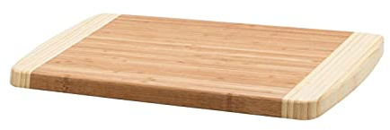 KHG Schneidebrett Frühstücksbrett aus Bambus Holz - 35 x 25 x 1,8 cm | Messerbrett Hackbrett nachhaltig antibakteriell, verschiedene Größen, vielseitig einsetzbar, praktisch im Alltag
