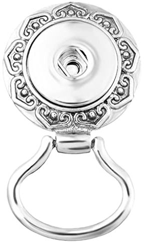 perfk Silberlegierung Druckknopf Magnetische Brillen Brillen Sonnenbrillenhalter ID Abzeichen Brillen Brosche, B, 02