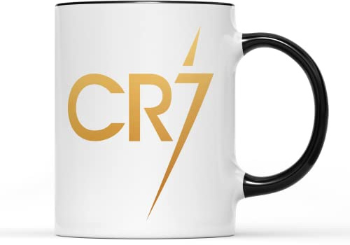 Majen WILLOWGIFTS CR7 – Tasse à thé et café en céramique de 325 ml – Cadeau de fête des pères ou d'anniversaire pour papa – Willow Gifts