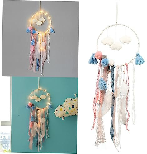 PRETYZOOM Autodekoration Pflaumen-traumfänger Geschenke Für Autos Geschenke Fürs Auto Hängendes Dekor Traumfänger-Set Für Kinder Quastenbesatz Niedlich Liebhaber Ornament