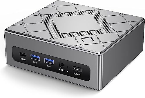 NiPoGi Mini PC Core i5 8259U 16 Go DDR4 512 Go M.2 SSD Micro Ordinateur de Bureau, WiFi 5 BT 4.2 4K HDMI Typ-C USB 3.0 Gigabit Ethernet VESA pour Home Office School