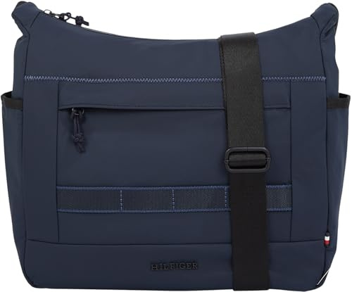 Tommy Hilfiger Uomo Borsa a Tracolla Colour Messenger Grande, Blu (Space Blue), Taglia Unica