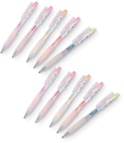 10 Glitzerstifte,Regenbogen Glitzer Gelstifte, Glitzer Gel Stifte, gelstifte glitzer，Glitzerstifte Gel für Kinder Erwachsene Malbuch Zeichnen Doodling Scrapbook
