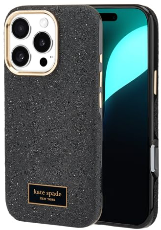 Kate Spade New York iPhone 16 Pro Case - Crystal Pave Nightfall | Compatible with MagSafe - Lightweight Designer Case for iPhone 16 Pro w/Anti-Scratch Coating & Crystal Pave Nightfall Design