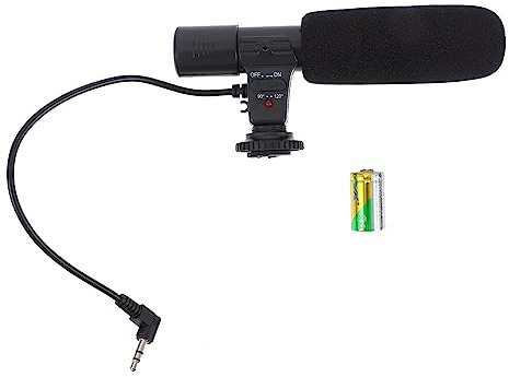 Micrófono para Cámara Dslr 3.5mm Dc3v, Grabación Profesional Portátil